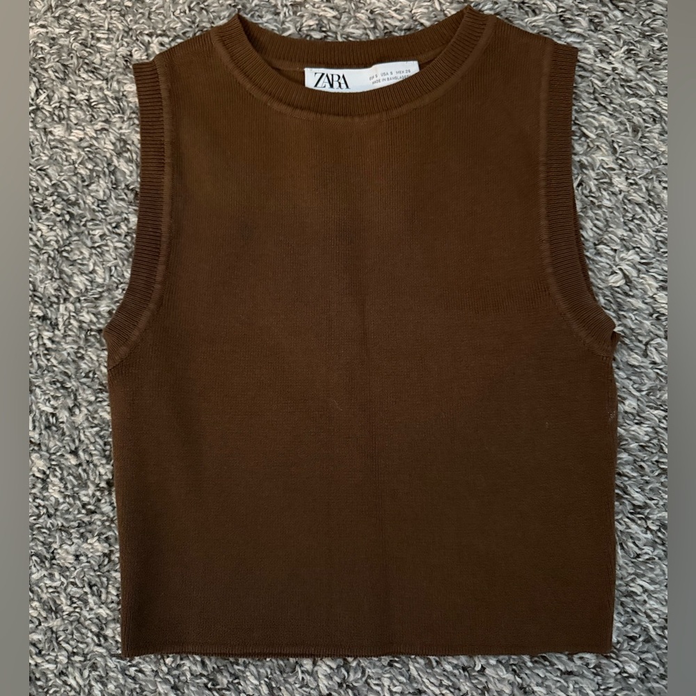 Zara Chocolate Brown Tee